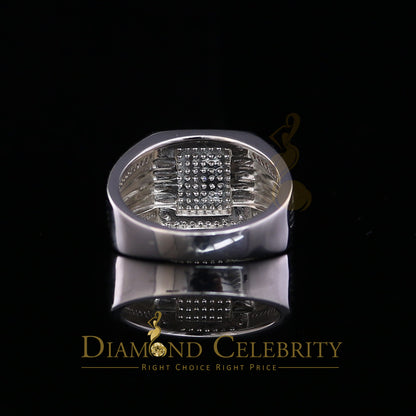 DiamondCelebritees 1.50ct Iced Out White Cubic Zirconia Fashion Luxury Big Ring For Men Size 11