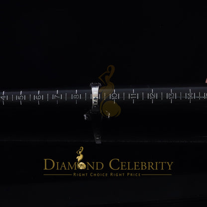 DiamondCelebritees White 925 Silver Rhodium Plated 6.48ct Cubic Zirconia Cocktail Womens Ring SZ 9