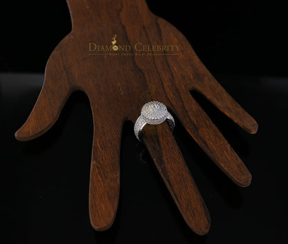 DiamondCelebritees Sterling White Silver Round-Shaped 4.75ct Cubic Zirconia Womens Ring Size 7.5