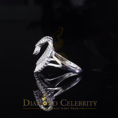 DiamondCelebritees 925 Sterling 1.25ct Cubic Zirconia White Silver Womens Ring Size 8