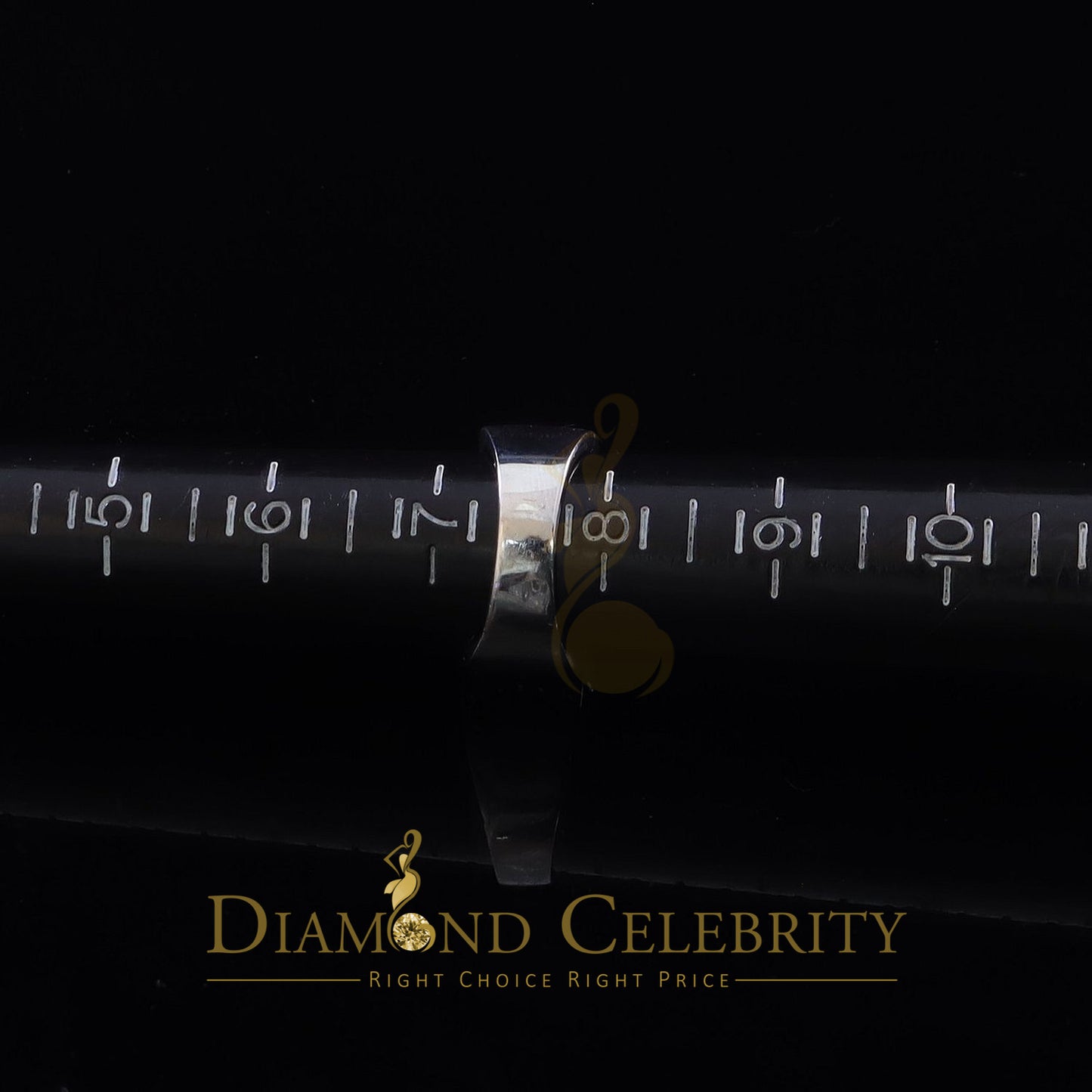 DiamondCelebritees 925 Sterling White Silver 6.0ct Cubic Zirconia Wide Round Women's Ring Size 7.5