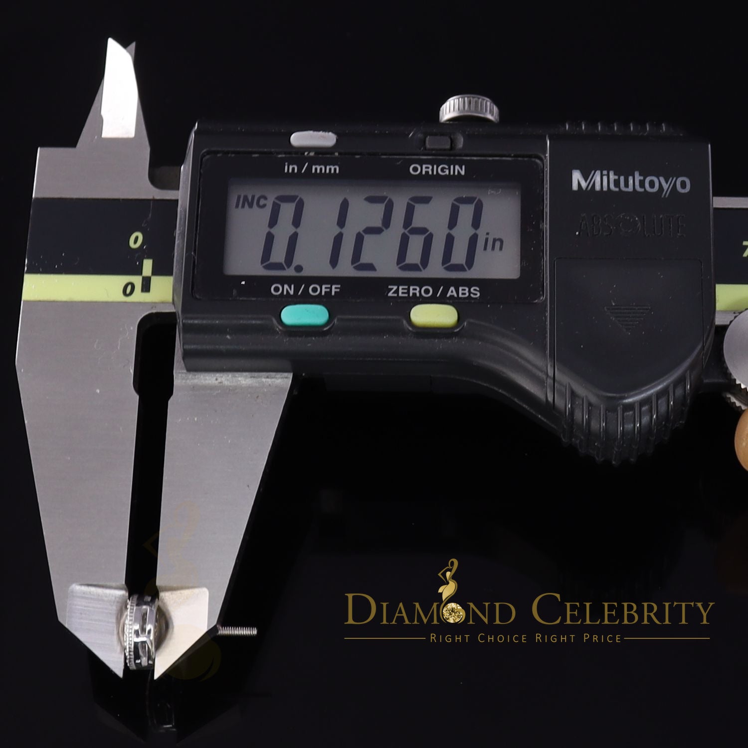 Aretes Para Hombre 925 White Silver Women's 0.5ct Moissanite Round Earrings