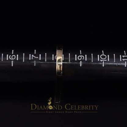 DiamondCelebritees 4.00ct 925 Sterling Yellow Silver Cubic Zirconia Womens Engagement Ring Size 8