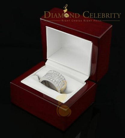 DiamondCelebritees White Cubic Zirconia 2.20ct Hip Hop Rapper Engagement Ring For Ledies Size 8