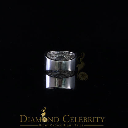 DiamondCelebritees White Cubic Zirconia 2.20ct Hip Hop Rapper Engagement Ring For Men's/Womens SZ 8