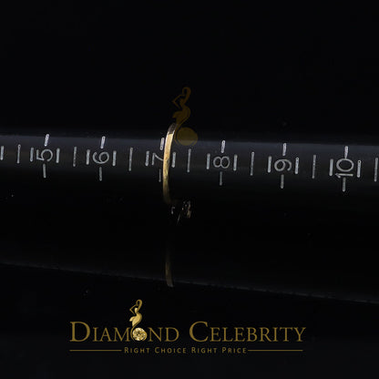 DiamondCelebritees 925 Yellow Silver Cubic Zirconia 1.25 ct Past Present Future Women's Ring Size 7