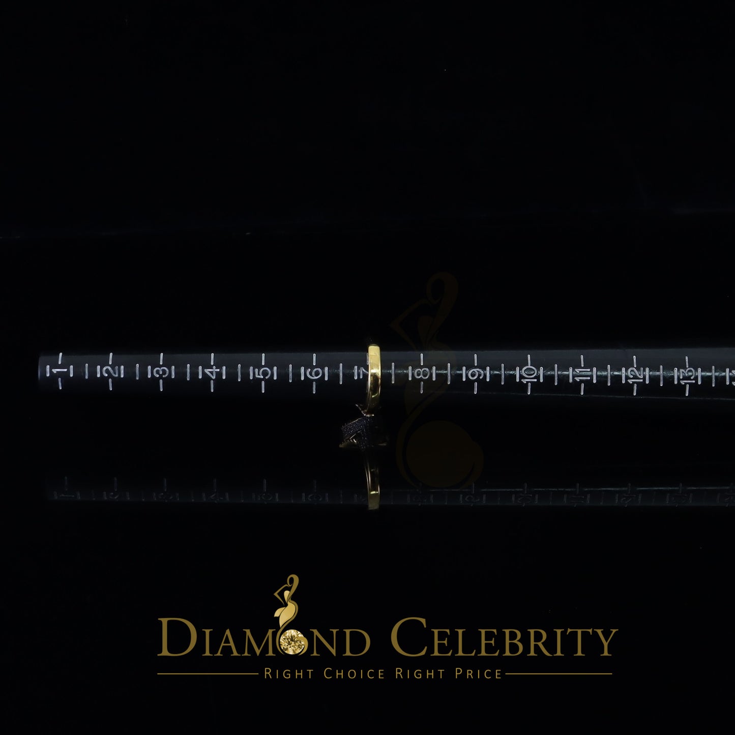 DiamondCelebritees 925 Silver Yellow 2.50CT Women's VVS 'D' Moissanite 3D Double Heart Ring Size7