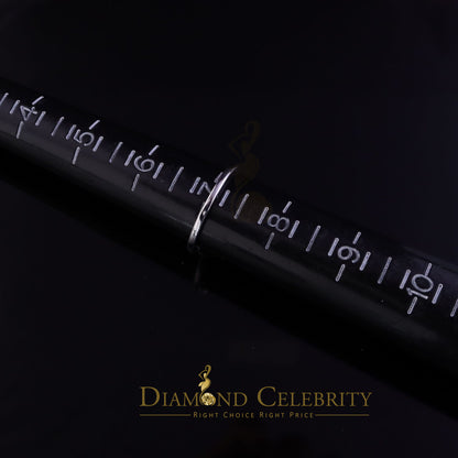 DiamondCelebritees 0.49ct Cubic Zirconia Sterling White Silver Flower Engagement Womens Ring Size 7