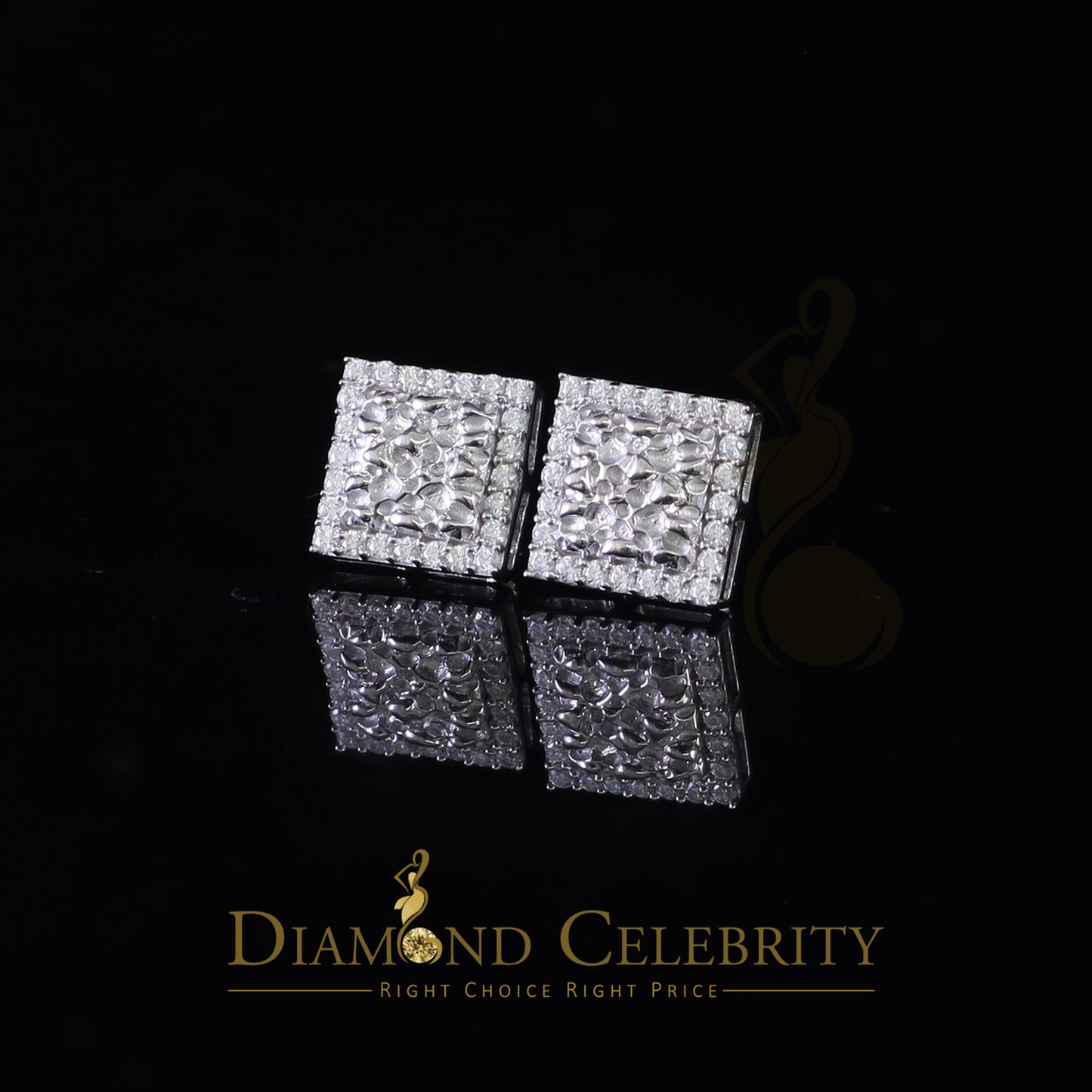 Diamondcelebritees 1.50ct Moissanite White 925 Sterling Silver Women's Hoop Earrings