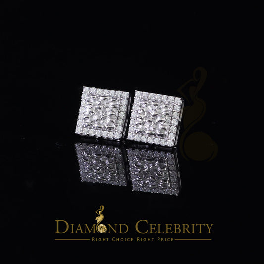 Diamondcelebritees 1.50ct Moissanite White 925 Sterling Silver Women's Hoop Earrings