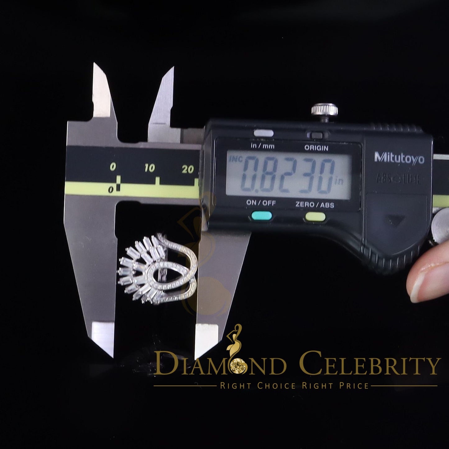 DiamondCelebritees 925 Sterling Silver 2.0 ct Cubic Zirconia White Silver Crown Women's Ring Size 7