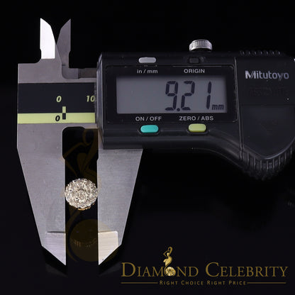 DiamondCelebritees 10K Real Yellow Gold w/Real 1.33 CT Diamond Men's/Women's Stud Earring