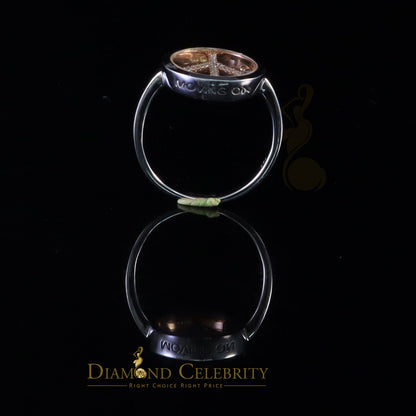 DiamondCelebritees Sterling 925 White Silver 0.30ct Round Cubic Zirconia Womens Ring Size 7