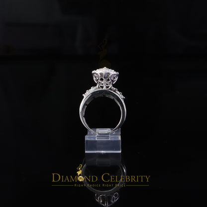 DiamondCelebritees Cindarella White Real Diamond 0.33ct 925 Silver Women Engagement Heart Ring SZ 7