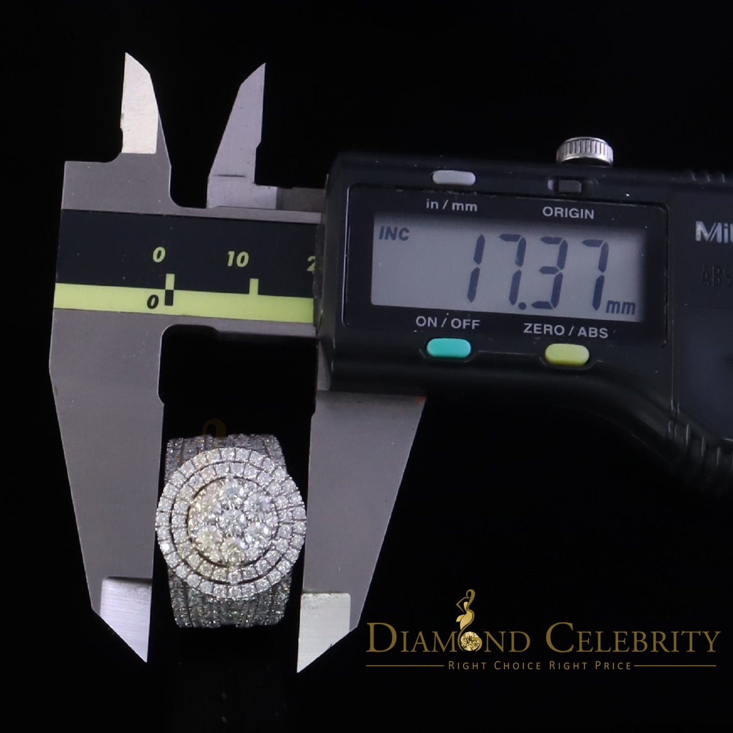 DiamondCelebritees 925 Silver Moissanite Cluster Stone Shape White 4.00ct VVS 'D' Rings SZ 8 Men's