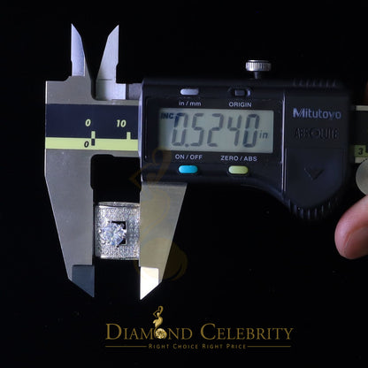 DiamondCelebritees Diamond Celebrity 6.0ct Cubic Zirconia White Silver Men's Square Ring Size 9