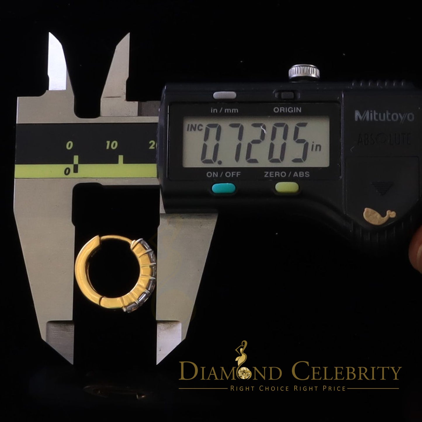 DiamondCelebritees 3.00ct Moissanite Emerald Yellow 925 Sterling Silver Women's Hoop Earrings