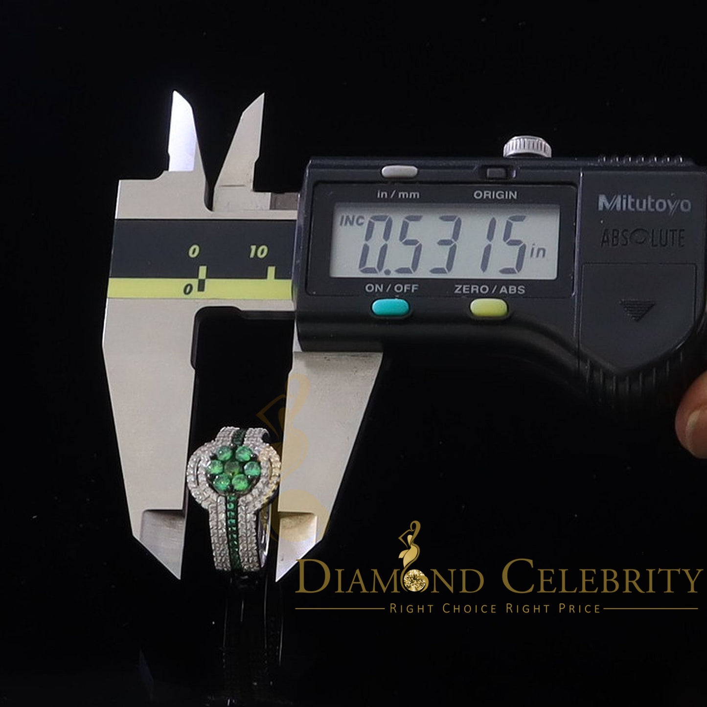 DiamondCelebritees 925 Sterling White Silver 2.50ct Floral Shape Cubic Zirconia Women's Ring Size 7