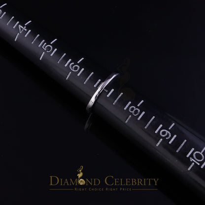 DiamondCelebritees 1.00ct Cubic Zirconia Sterling White Silver Flower Engagement Womens Ring Size 7