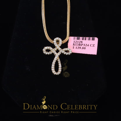 DiamondCelebritees Diamond Celebrity Yellow Sterling Silver Fashion Pendant 3.41ct Cubic Zirconia