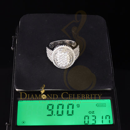 DiamondCelebritees 925 Sterling silver White Cubic Zirconia 5.0ct Oval Womens Engagement Ring SZ 8