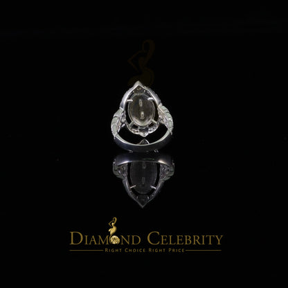 DiamondCelebritees White 925 Silver Saint Jude Thaddeus CZ Women's Medallion Religious Ring SZ 6