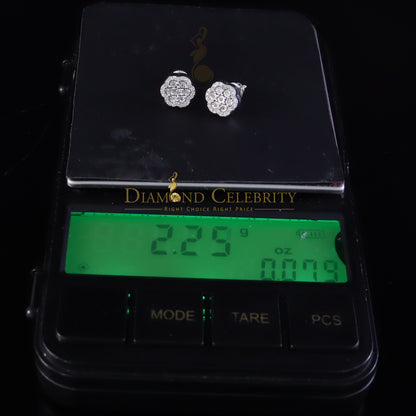 DiamondCelebritees Miracle Set Real 0.25ct Diamond 925 Silver White for Men's & Women Stud Earrings