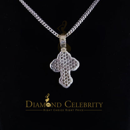 Diamondcelebritees  New Buttony Cross 925 Silver White 4.50ct VVS D Moissanite Pendant Men's/Womens