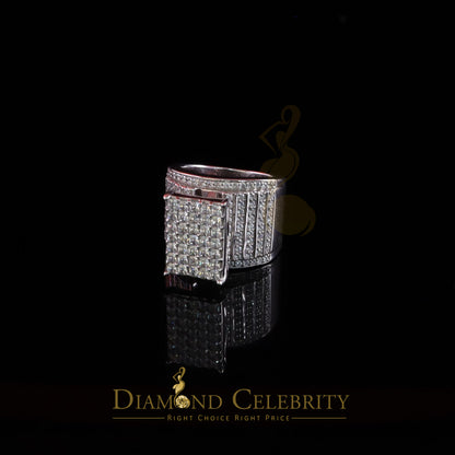 DiamondCelebritees 925 White Sterling Silver CZ 7.00ct Women's Cindarella Ring Size 8