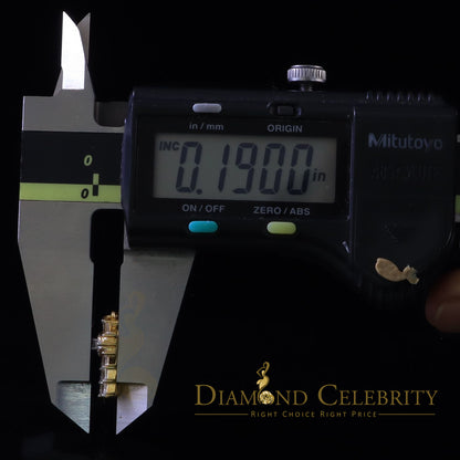 DiamondCelebritees 1.00ct Moissanite Yellow 925 Silver Women's Dangling Cross Fish Hook Earrings