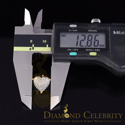 DiamondCelebritees Style Heart 925 Yellow Silver 0.25ct Diamond Women's & Men's Fashion Earrings