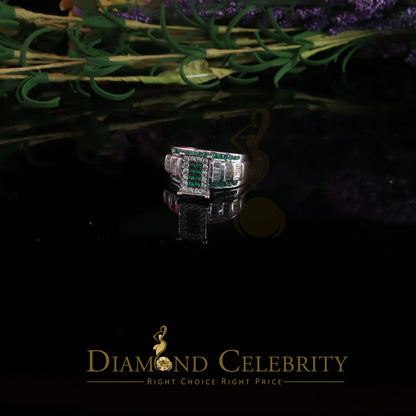 DiamondCelebritees 925 Sterling White Silver Cinderella Cubic Zirconia 1.50ct Womens Ring Size 7
