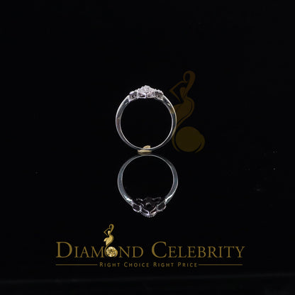 DiamondCelebritees White 925 Silver Saint 0.30ct Cubic Zirconia Womens Engagement Gifts Ring SZ 7