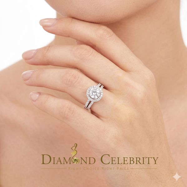 DiamondCelebritees 3.59ct Cubic Zirconia White 925 Sterling Silver Women 2PC Bridal Ring Size 7