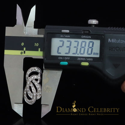 DiamondCelebritees White Sterling Silver Pendant with Charming FASHION Shape 0.28ct Cubic Zirconia