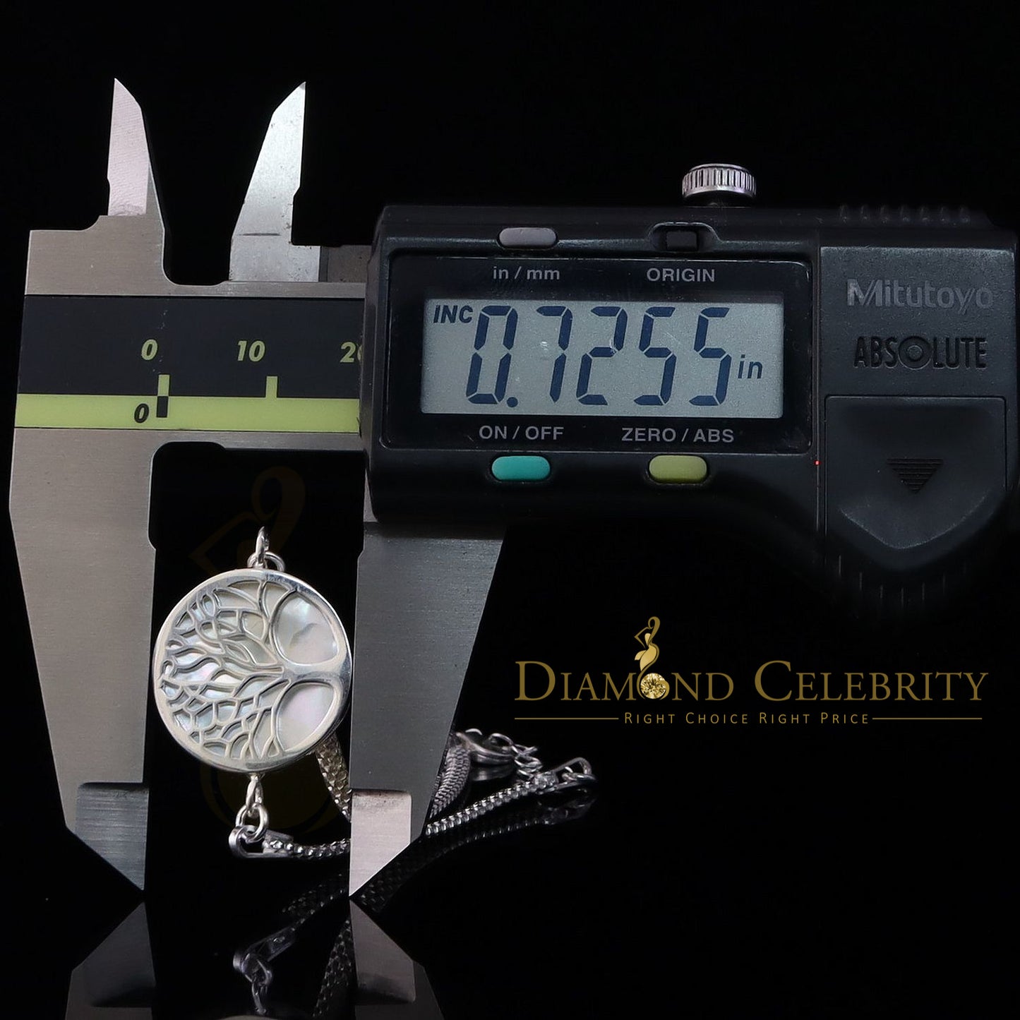 DiamondCelebritees White 925 Sterling Silver Women's Mother Of Pearl Tree Of Life Bracelet Size 8