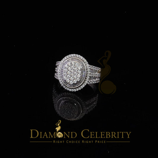DiamondCelebritees 925 Sterling silver White Cubic Zirconia 5.0ct Oval Womens Engagement Ring SZ 8