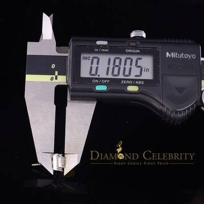 DiamondCelebritees  925 White Sterling Silver 0.74ct Cubic Zirconia Square Women's Stud Earrings