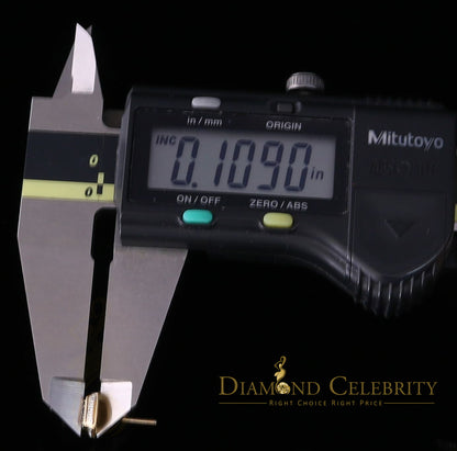 DiamondCelebritees 0.10ct Diamond Stud Earrings For Women Yellow 925 Sterling Silver Stud For unisex