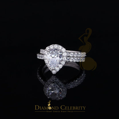 DiamondCelebritees 5.01ct White Cubic Zirconia 925 Sterling Silver Bridal Fashion Womens Ring SZ 7