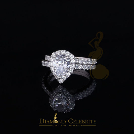 DiamondCelebritees 5.01ct White Cubic Zirconia 925 Sterling Silver Bridal Fashion Womens Ring SZ 7