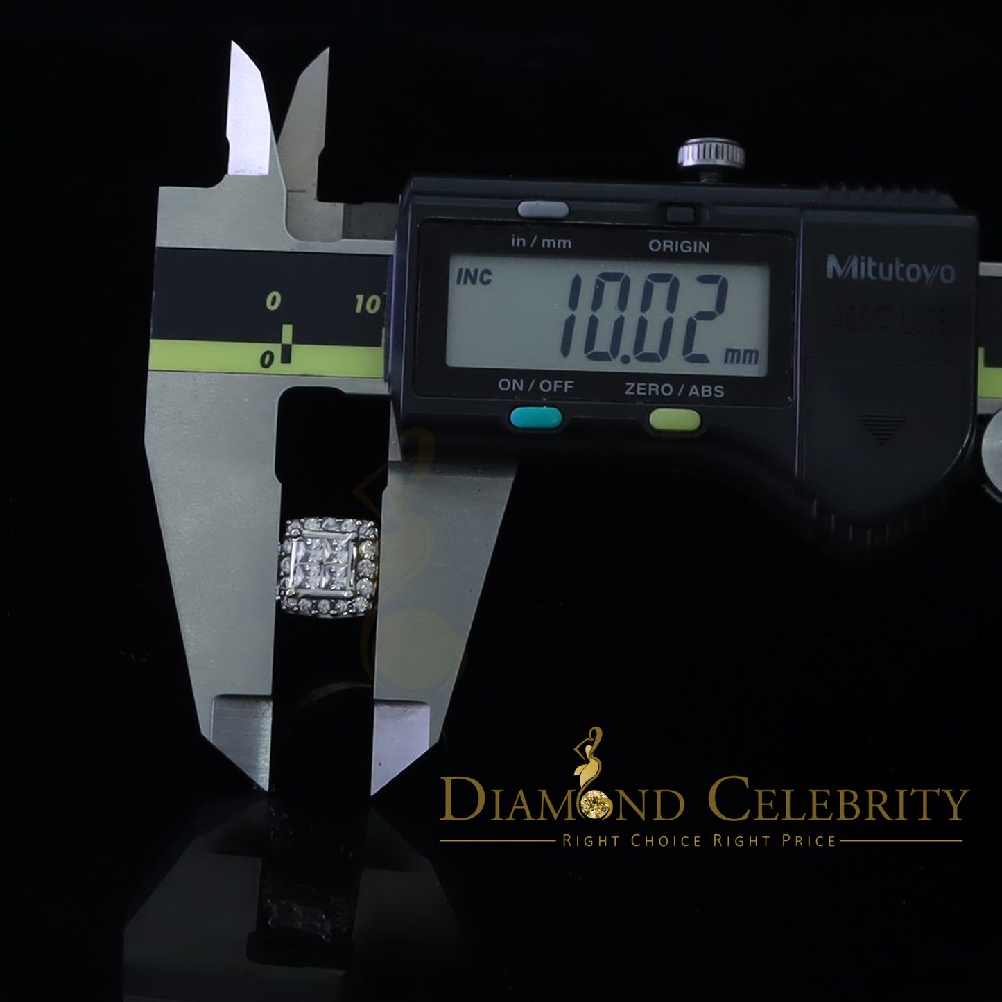 DiamondCelebritees 3. 00ct Cubic Zirconia Sterling White Silver Round Engagement Women's Ring SZ 7