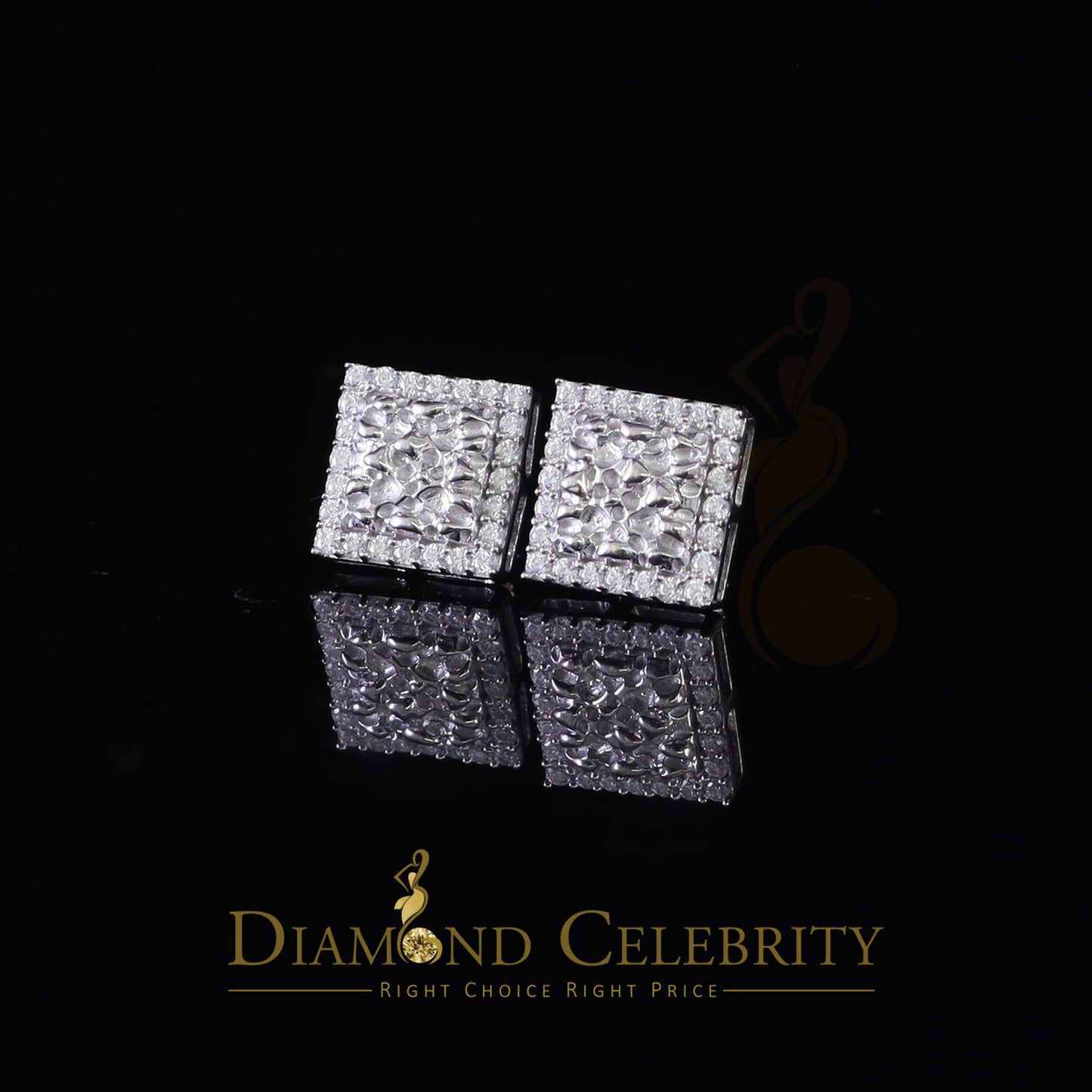 Diamondcelebritees 1.50ct Moissanite White 925 Sterling Silver Women's Hoop Earrings