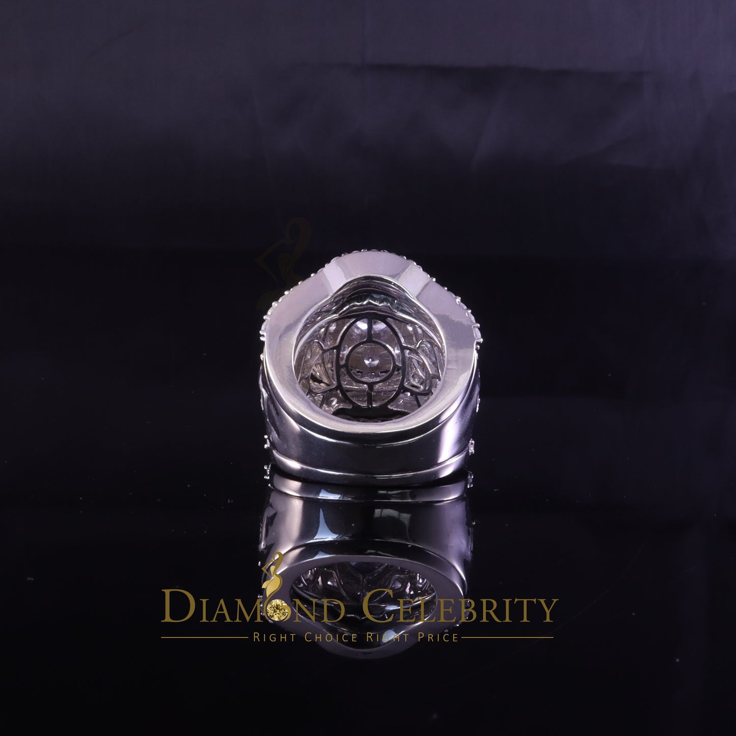 DiamondCelebritees 19.00ct Cubic Zirconia White Sterling Silver Men's/ Women Wedding Rings Size 9