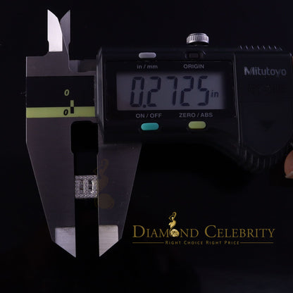 DiamondCelebritees  925 Sterling White Silver 1.03ct Cubic Zirconia Square Women's Stud Earrings