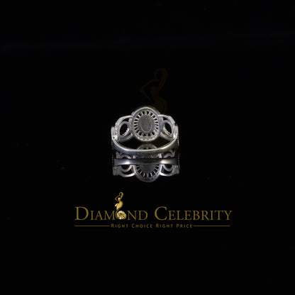 DiamondCelebritees Our Lady Guadalupe White CZ 925 Silver Virgin Merry in Aura Women's Ring SZ 10