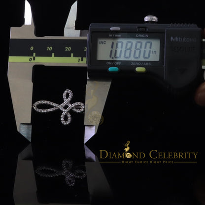 DiamondCelebritees White Charming Necklace 925 Sterling Silver Pendant with 3.41ct Cubic Zirconia