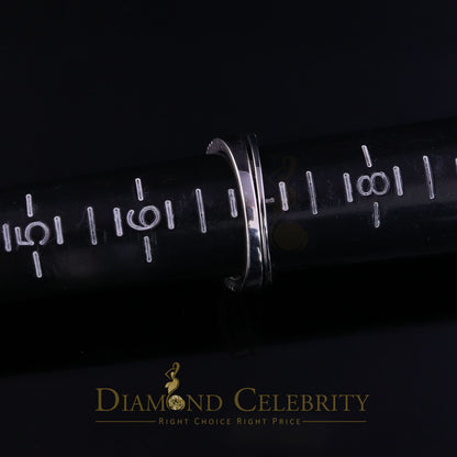 DiamondCelebritees 1.20ct Cubic Zirconia White 925 Silver Men's/ Women 2PC Bridal Rings Size 7