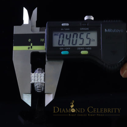 DiamondCelebritees 925 White Silver Square 1.10ct Cubic Zirconia Engagement Women's Ring Size 8