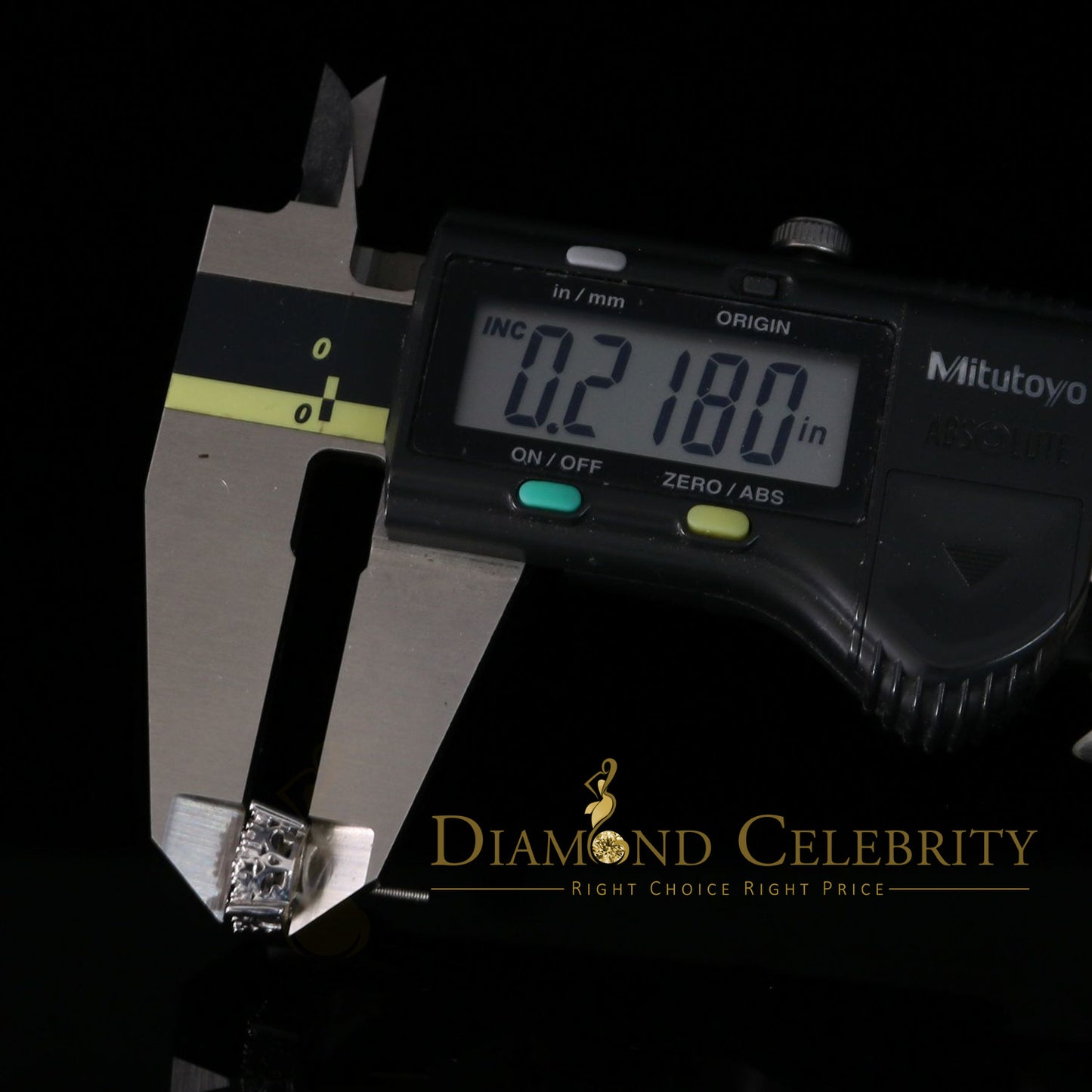 DiamondCelebritees  1.96ct Cubic Zirconia Aretes Para Hombre 925 White Silver Women's Round Earring